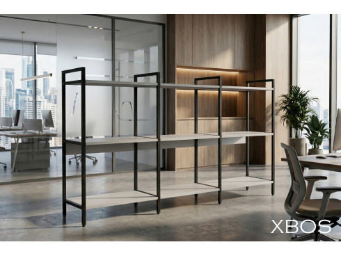 Стеллаж XBOS 3 полки (1760х400х952)