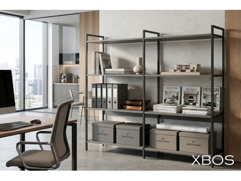 Стеллаж XBOS 4 полки (1580х400х1328)