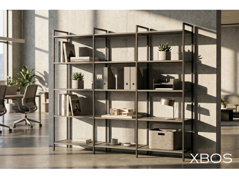 Стеллаж XBOS 5 полок (1760х400х1704)